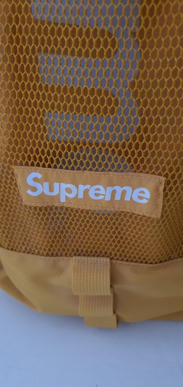 SS20 Supreme gold backpack Cordura yellow