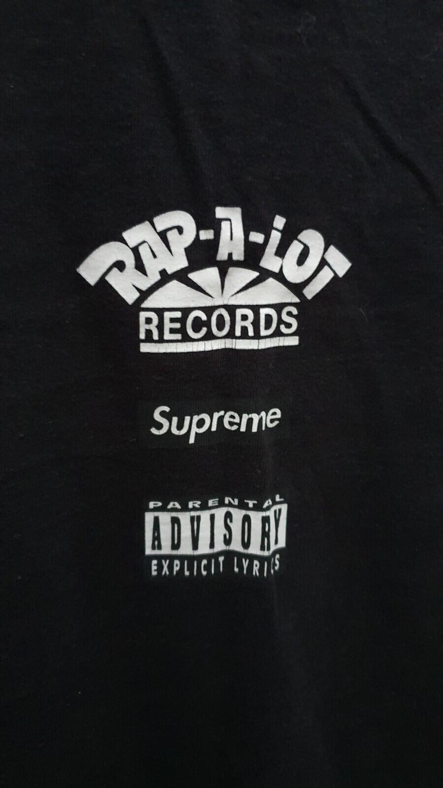 SS17 Supreme Rap A Lot Records Tee Black Size L