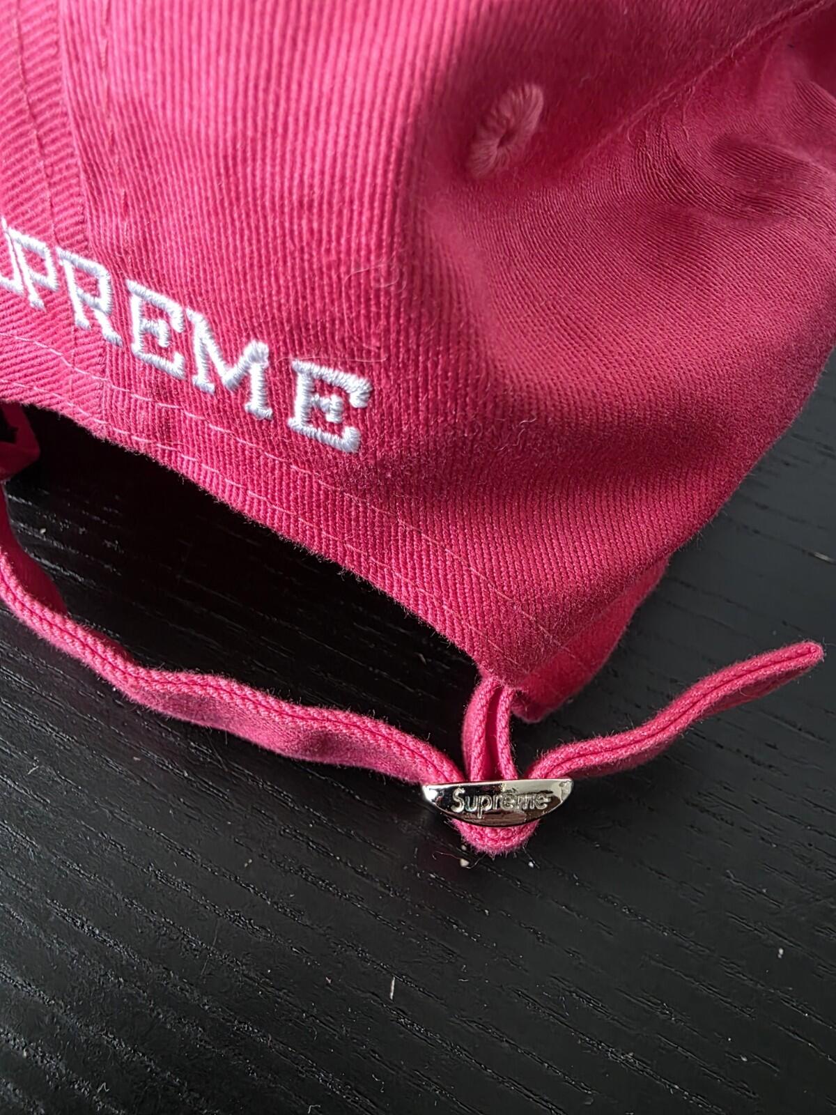 SS20 Supreme Piping 6-panel Cap Pink