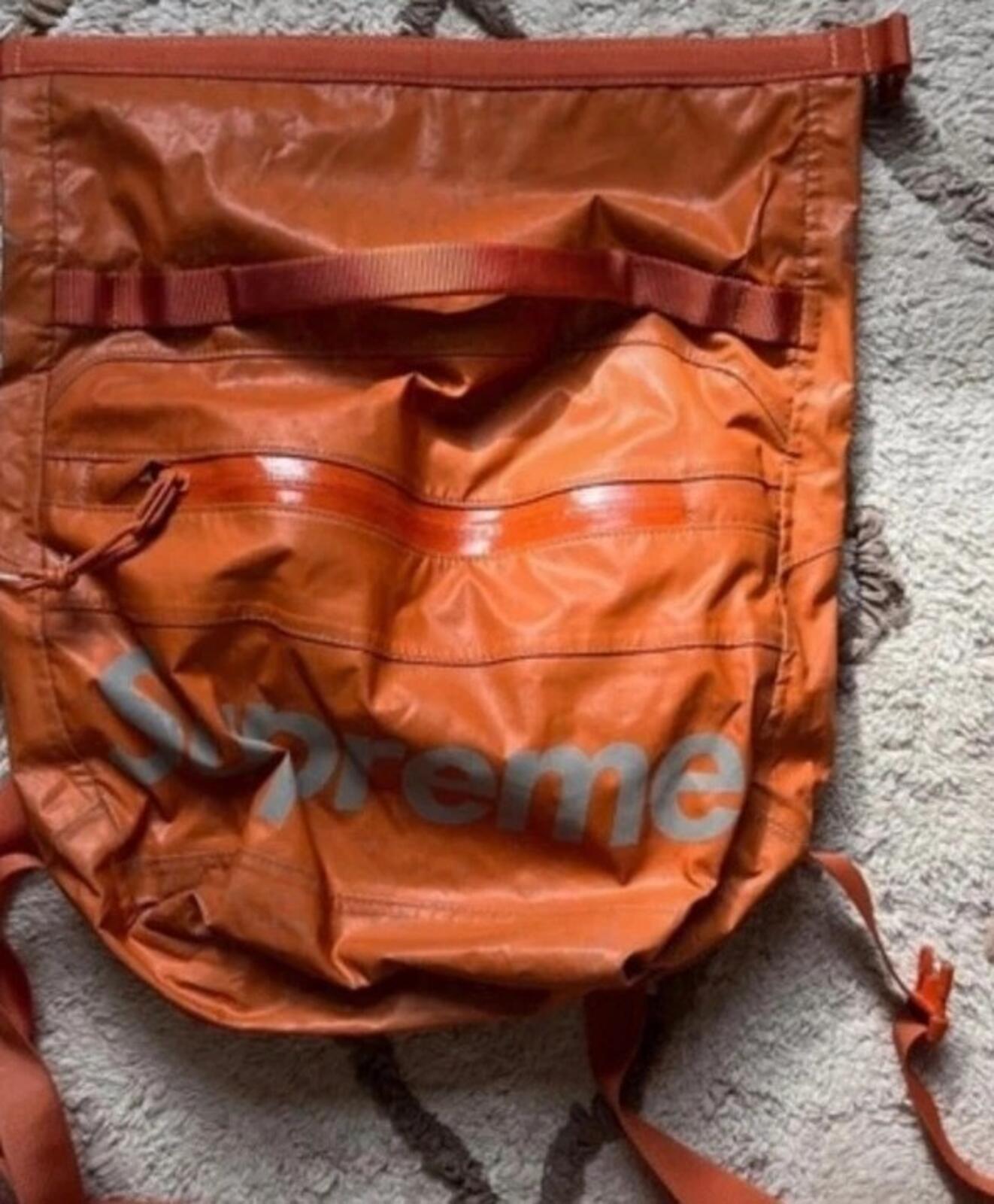 FW20 Supreme waterproof reflective speckled shoulder bag Orange New