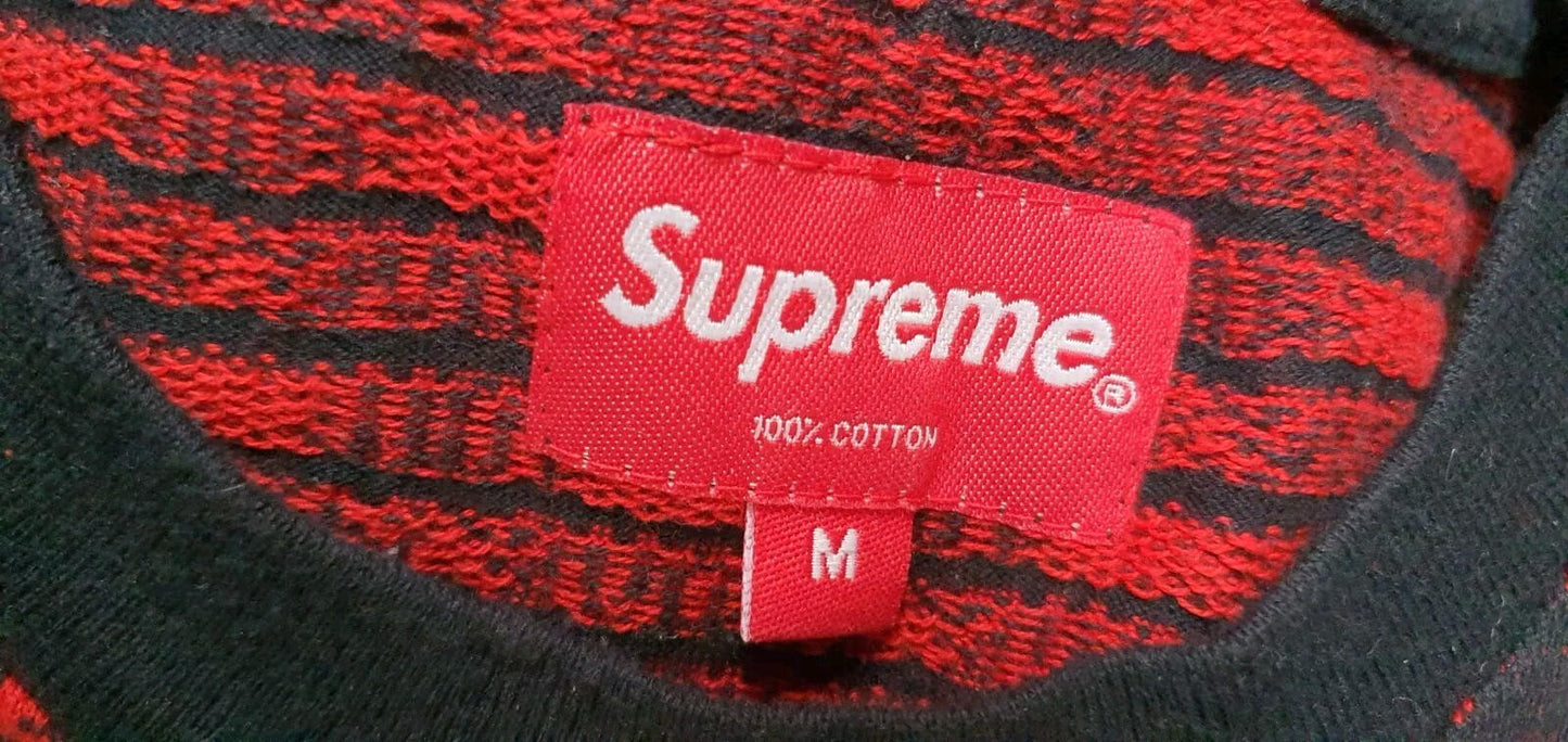 FW17 Supreme I Love You Jacquard Top Sweater Red Size M