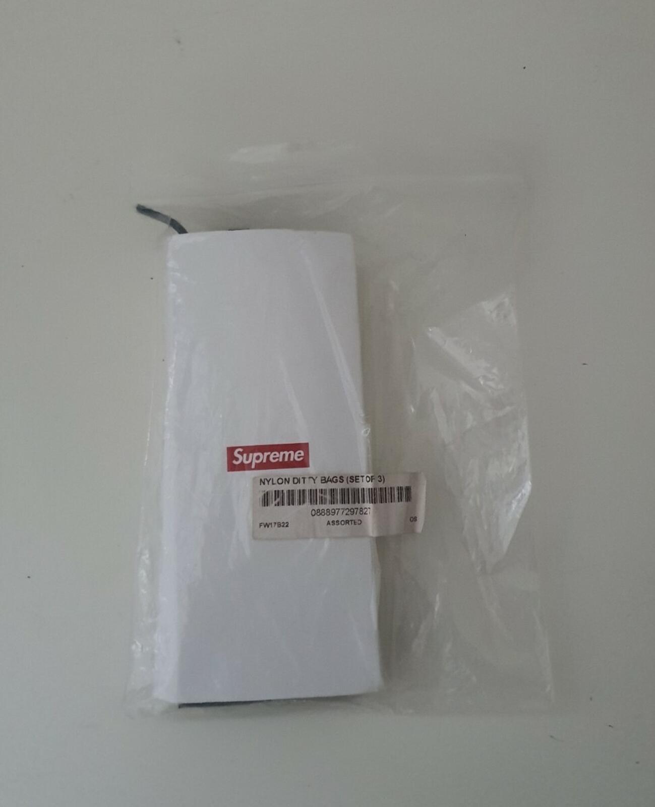 FW17 Supreme Nylon Ditty Bags ( set of 3)  green black pink