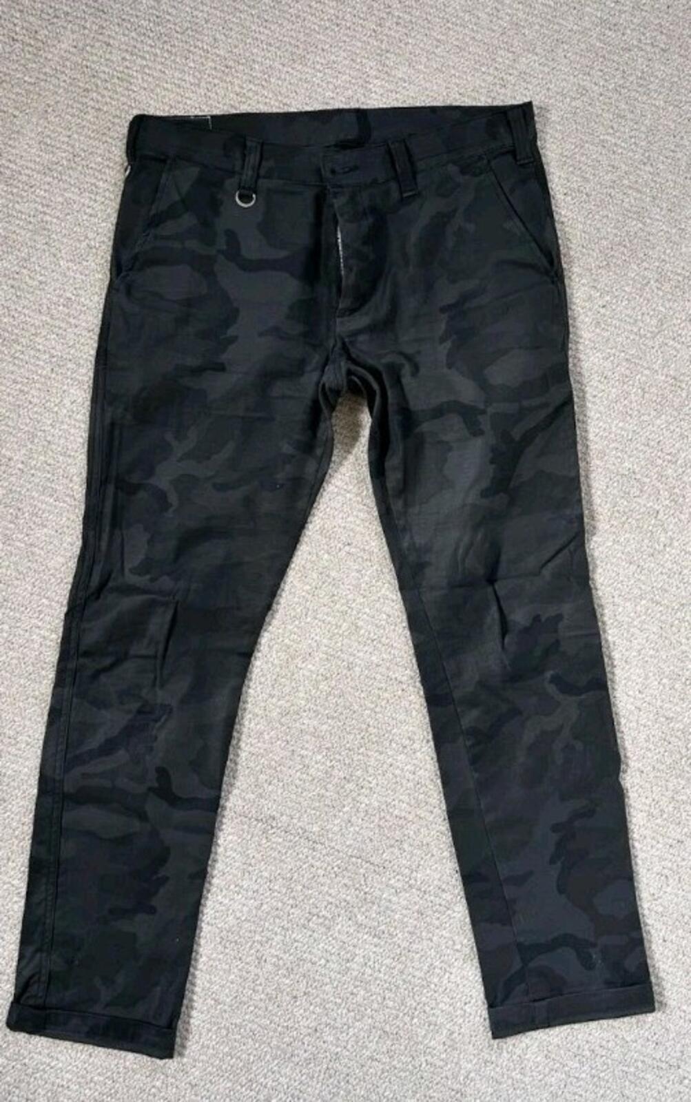 Uniform Experiment Trousers M Medium 2 Cotton Snake Skin Pants Japan Black Camo