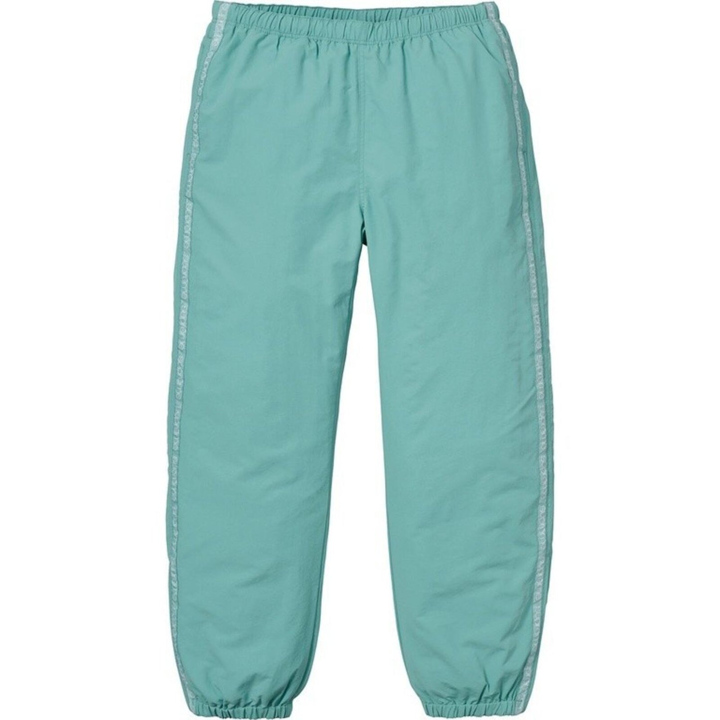 SS18 Supreme Tonal Taping Nylon Track Pant Pale Green Size L
