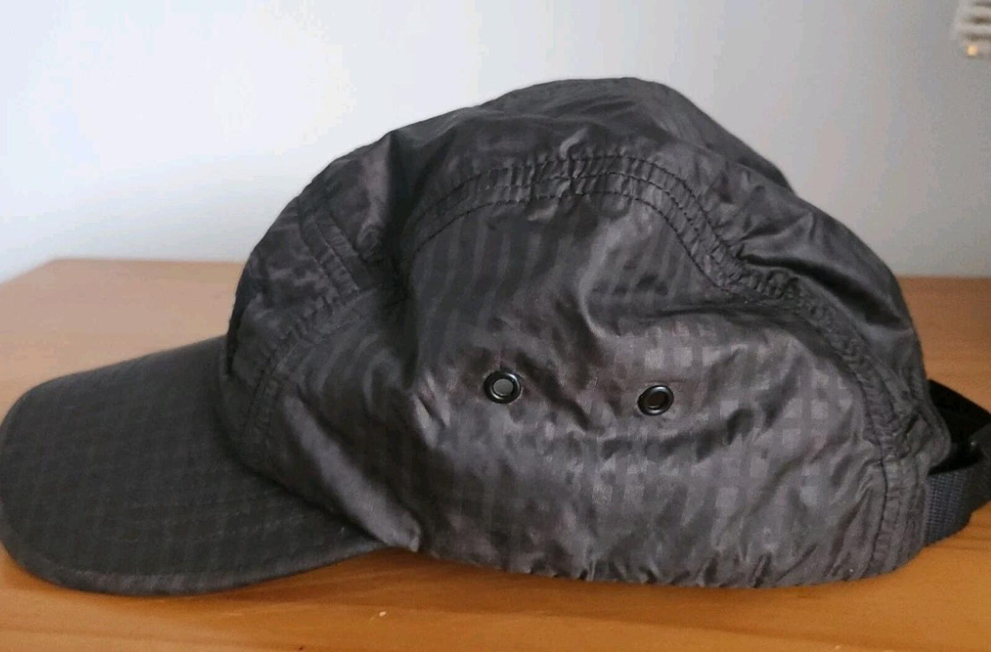 SS21 Supreme Metallic Check Camp Cap Black