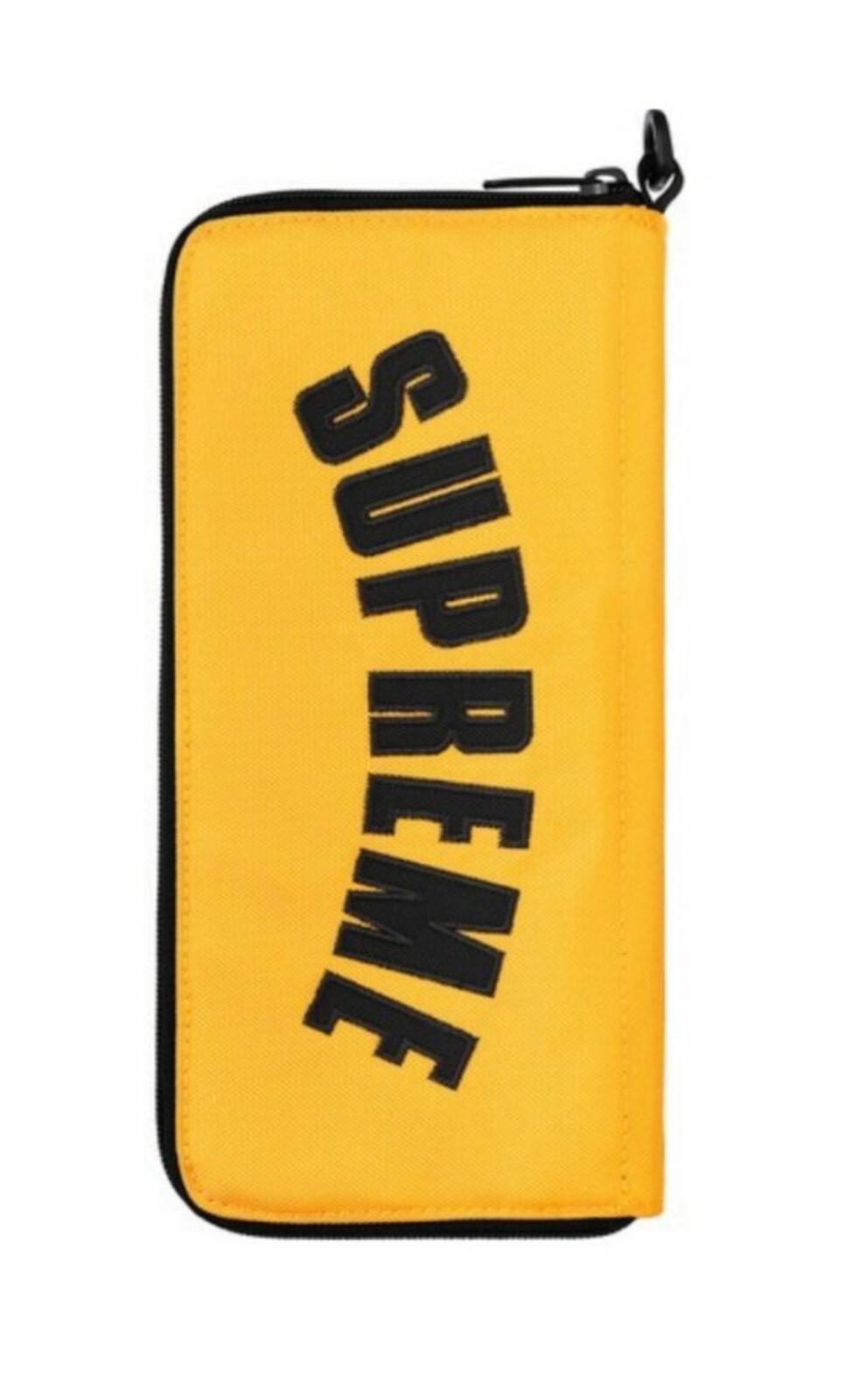 SS19 Supreme x THE NORTH FACE Arc Logo Organizer Bag Geldbörse Gelb