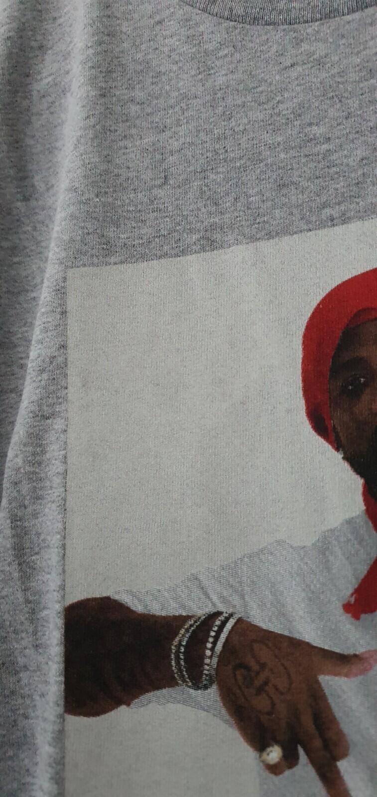 Camiseta FW16 Supreme x Gucci Mane Photo Heather Grey talla L