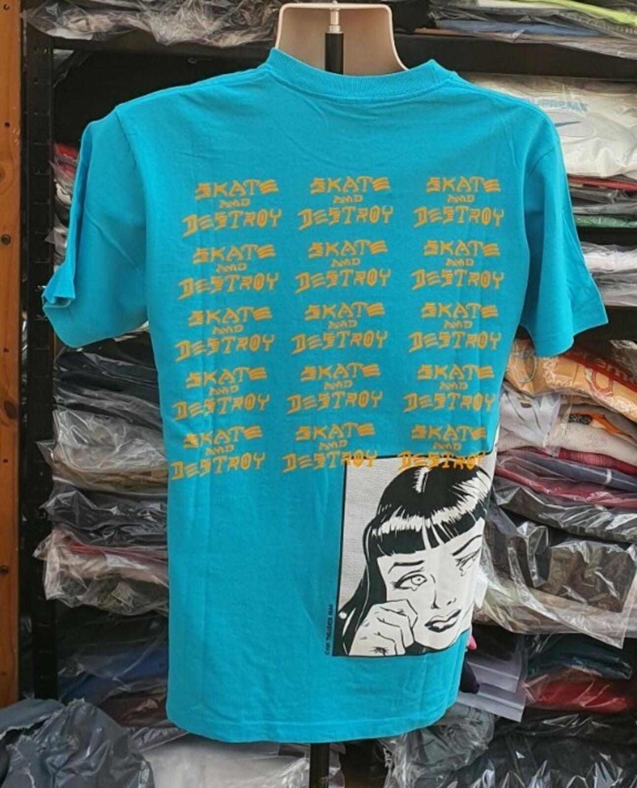 SS17 Supreme x Thrasher Boyfriend Tee Teal Size M Made In USA
