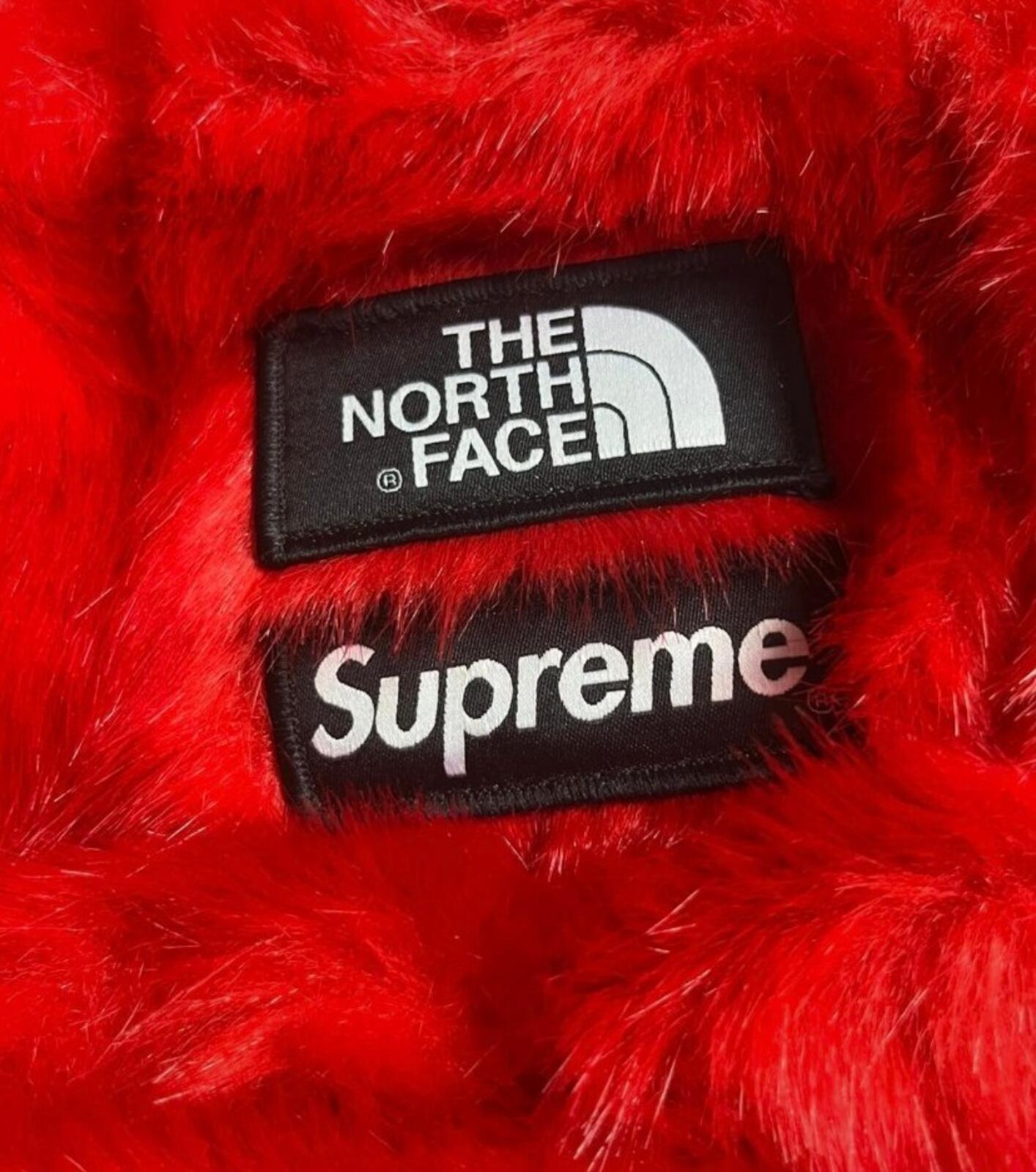 FW20 Supreme x THE NORTH FACE Faux Fur Bag Red