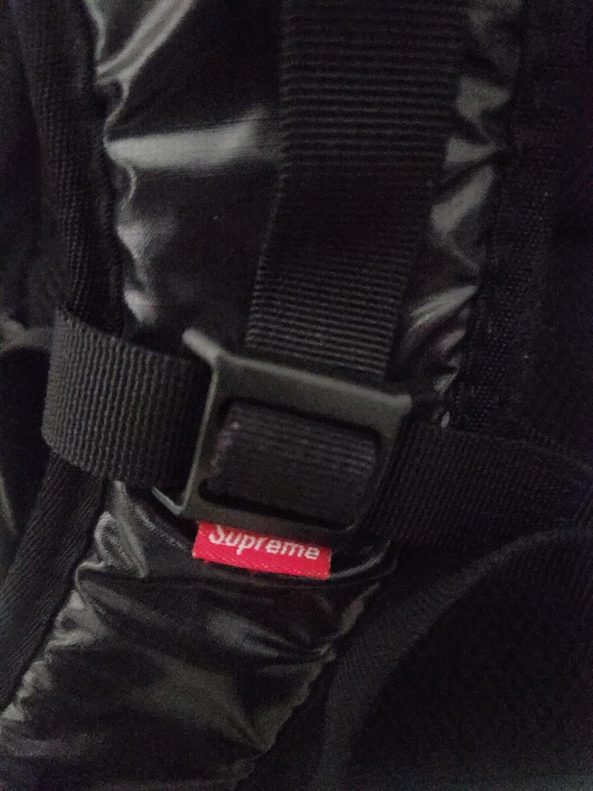 FW17 Supreme black backpack Cordura Fabric box logo Reflective text 20L Bag