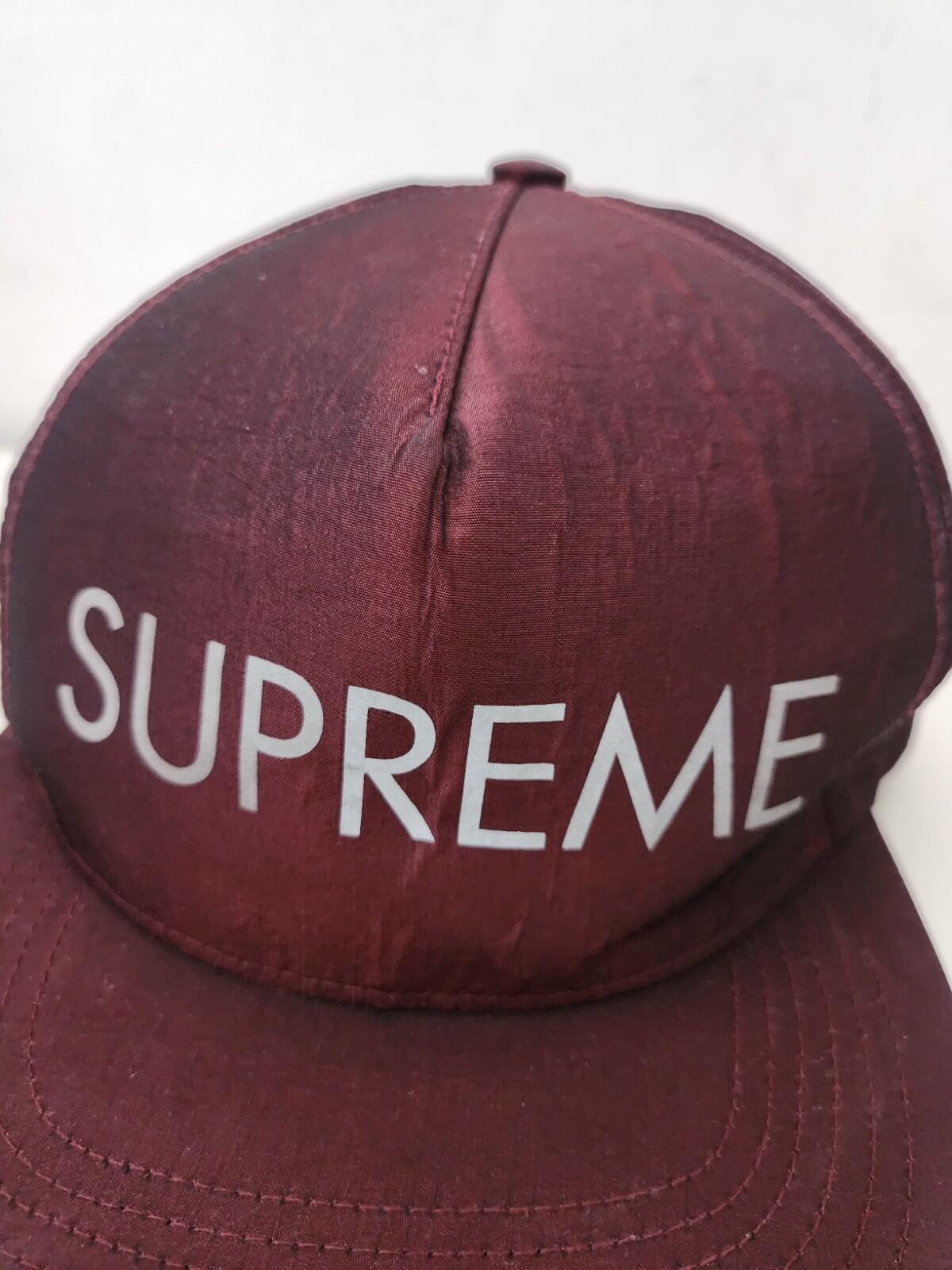 FW13 Supreme Iridescent 5- Panel Starter Cap Reflective Hat Rare Vintage 2013