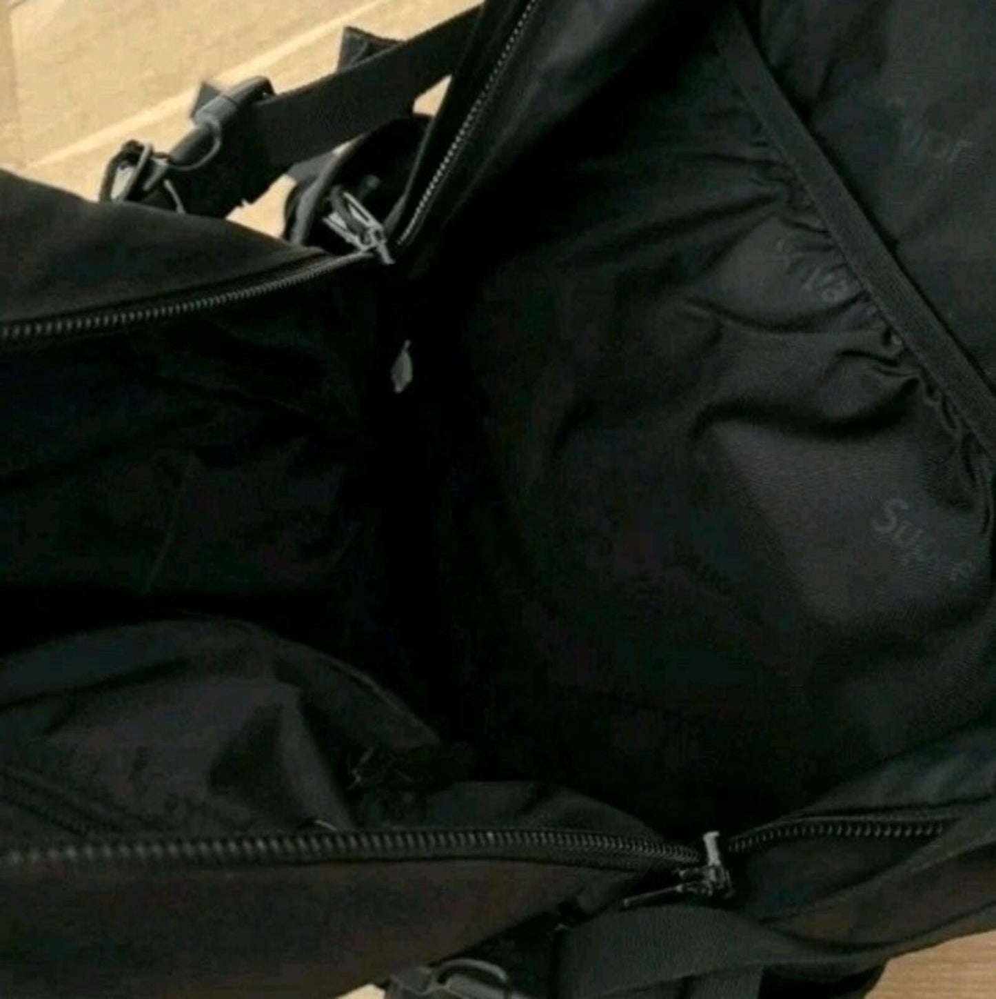 FW20 Supreme Backpack Black Bag Water Resistant Nylon Rucksack