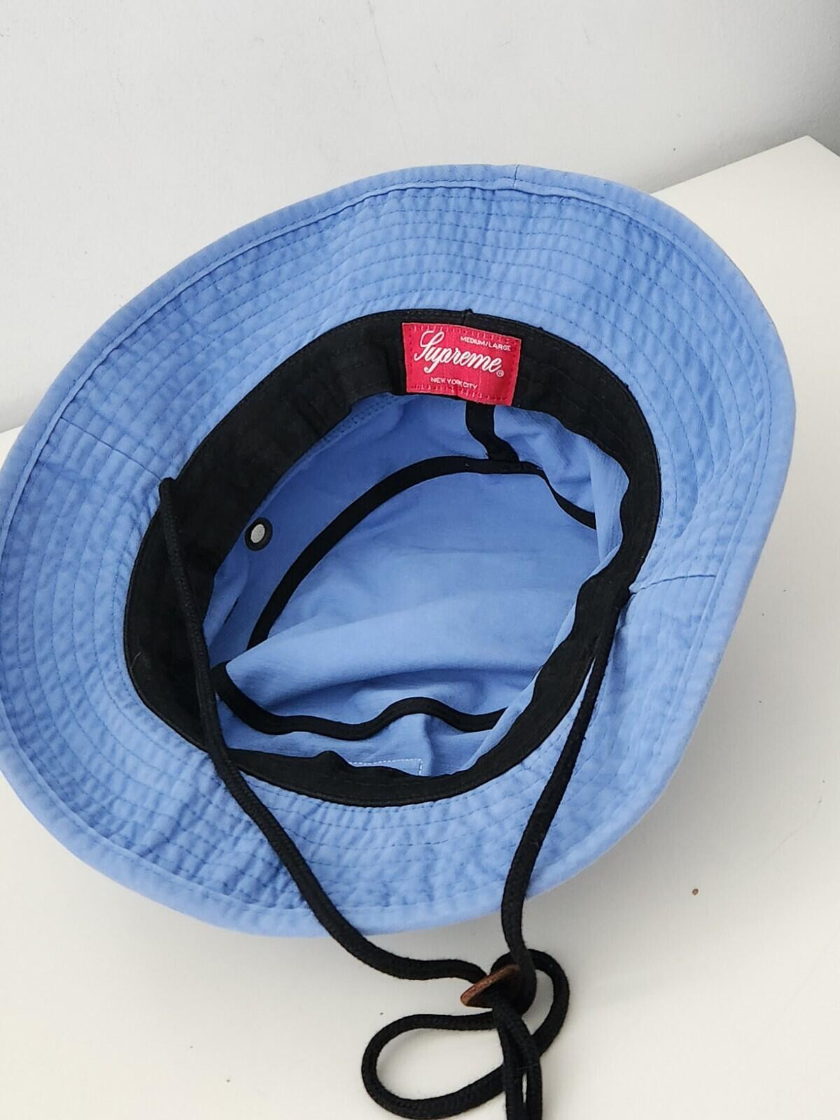 SS22 Supreme Military Boonie Blue Bucket hat M/L Crusher Medium / Large