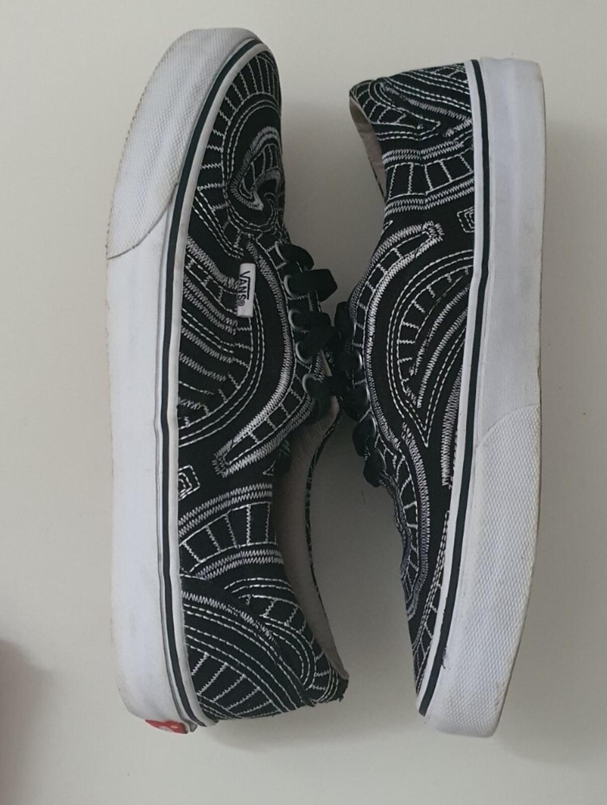 SS14 Supreme x Vans Era Spiral US 10 UK 9 EUR 43 Black Trainers Vintage Shoes