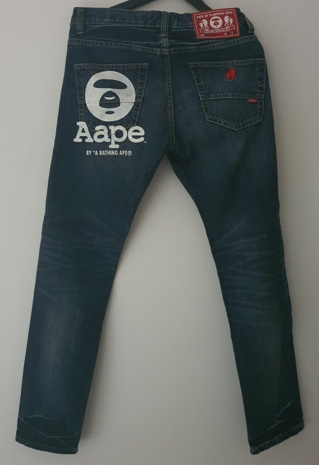 Aape by A BATHING APE denim jeans S small W30 L30 BAPE they fit slightly bigger