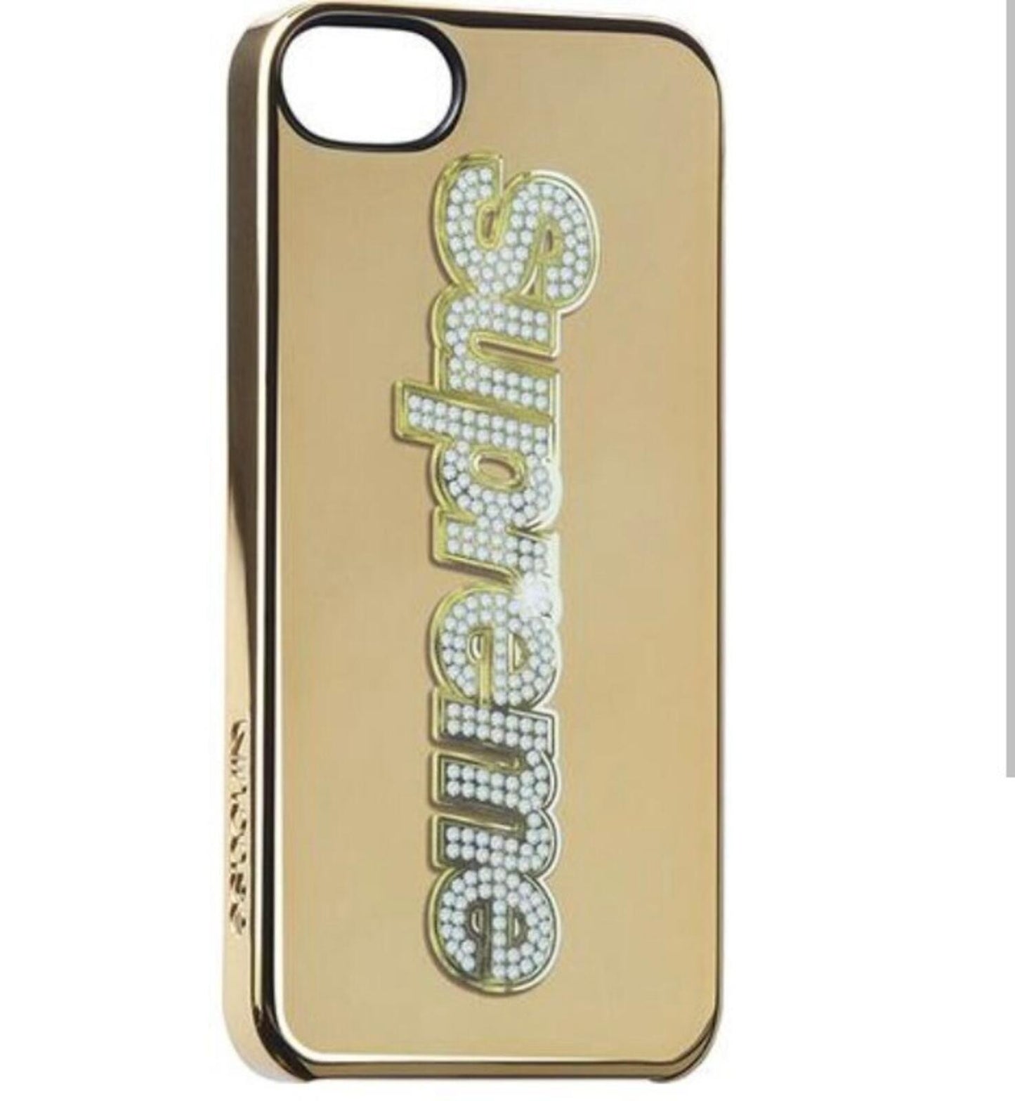 SS13 Supreme x Incase Bling Logo iPhone 5 case gold New Rare Accessory Vintage