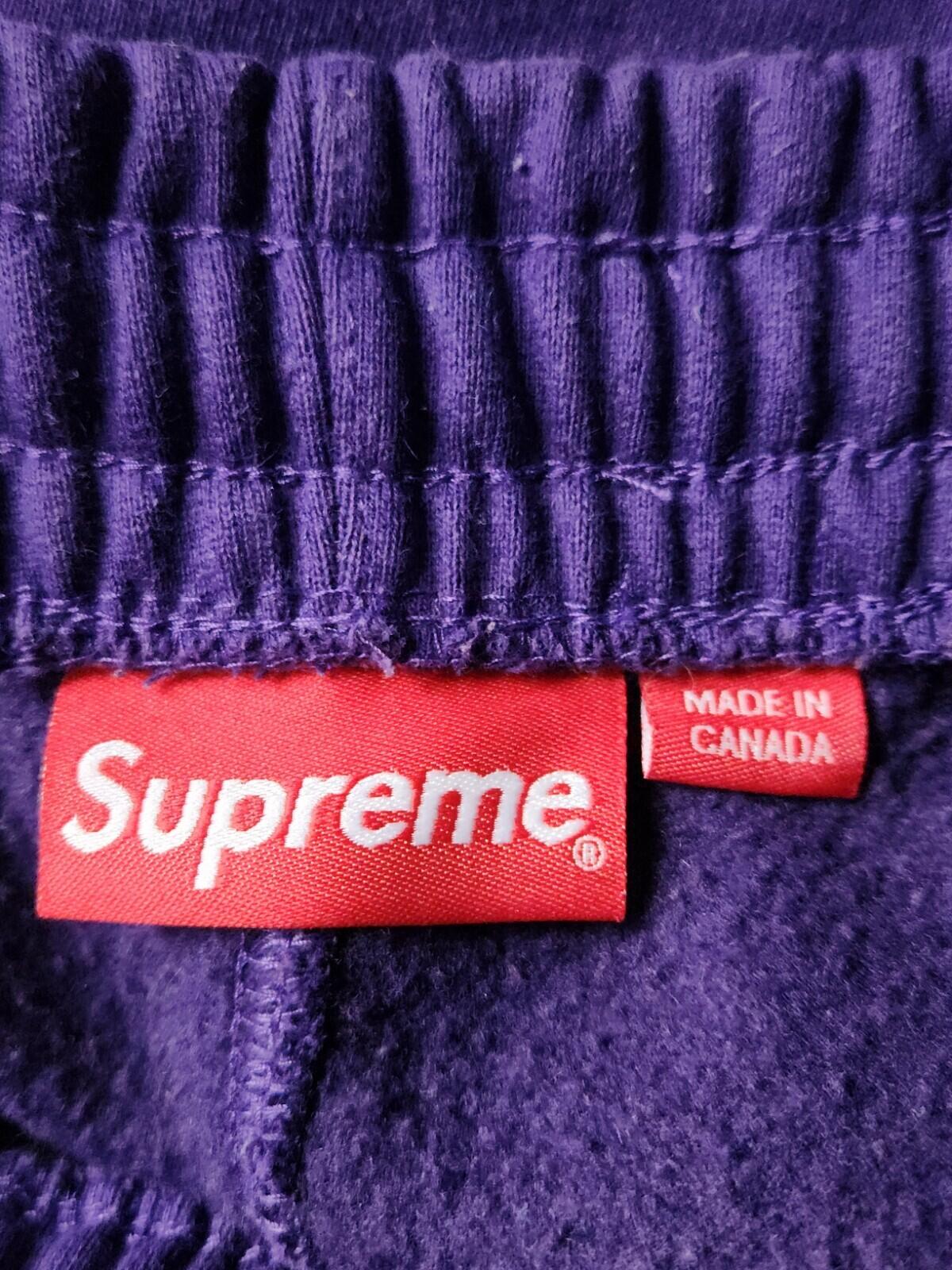 FW22 Supreme Box Cargo Sweatpant Purple Size L