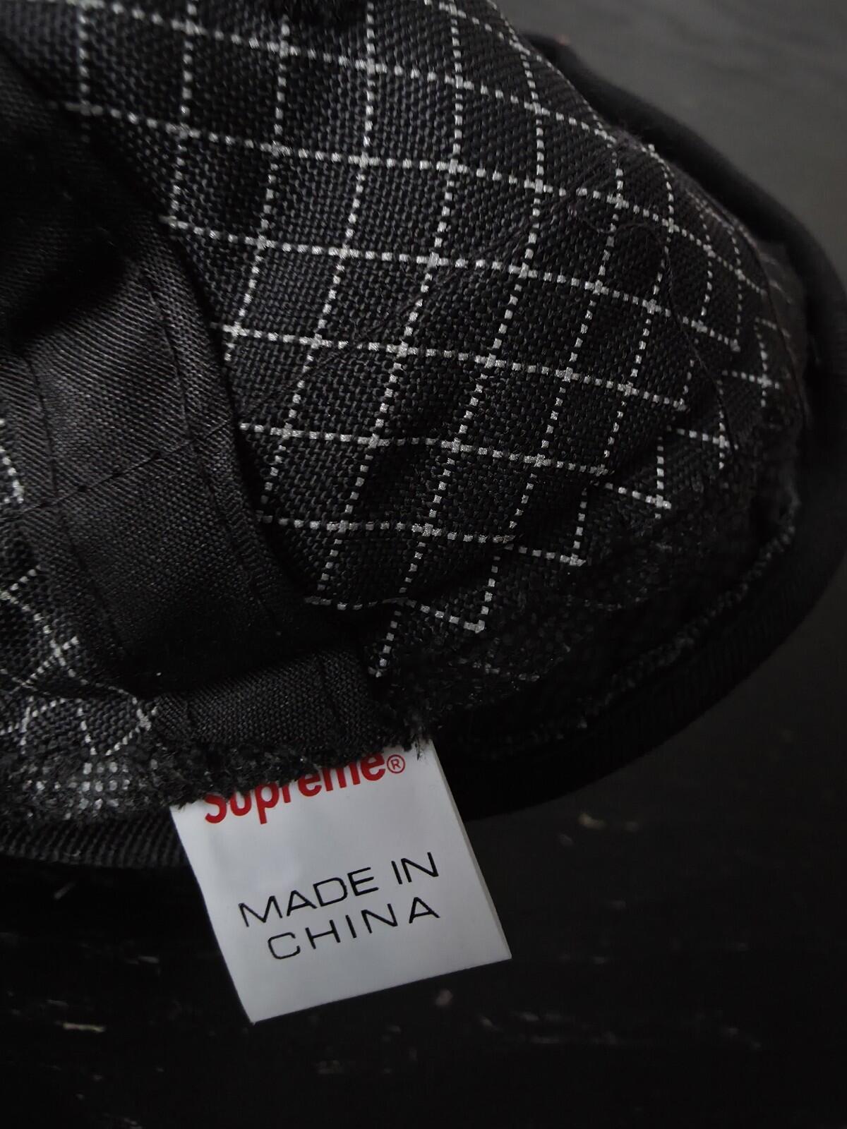 FW18 Supreme Reflective Ripstop Low Crusher Hat Black Size M / L