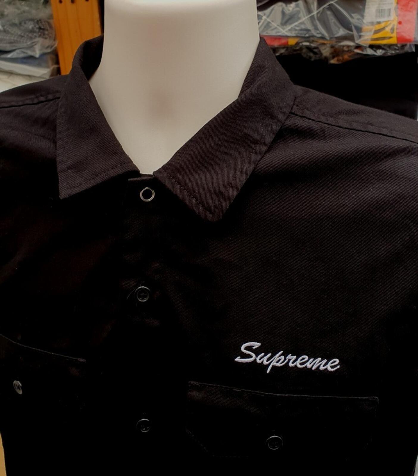 Camisa de trabajo Supreme Mary SS22 negra talla M Mediana