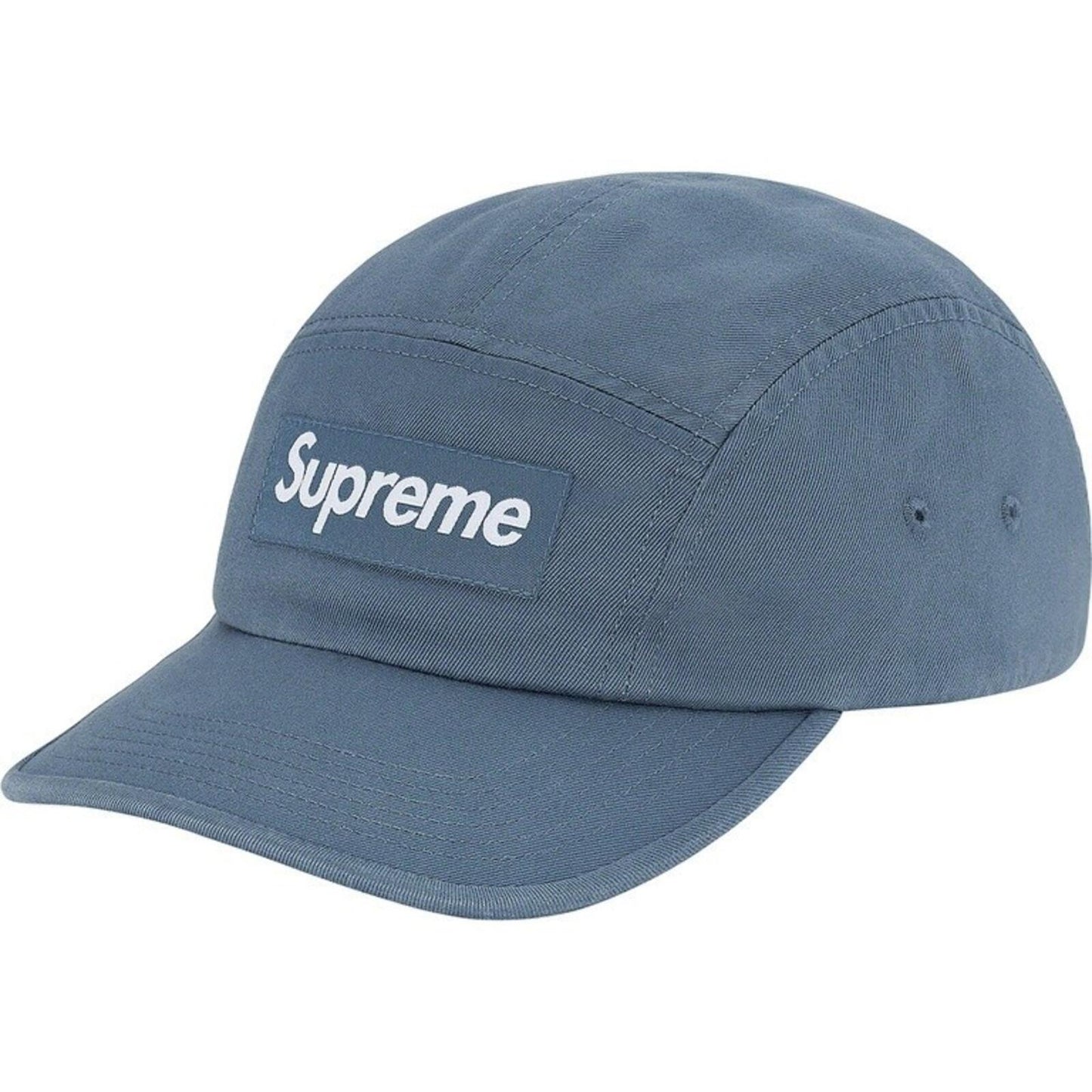 FW20 Supreme Washed Chino Twill Camp Cap Slate