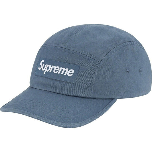 FW20 Supreme Washed Chino Twill Camp Cap Slate