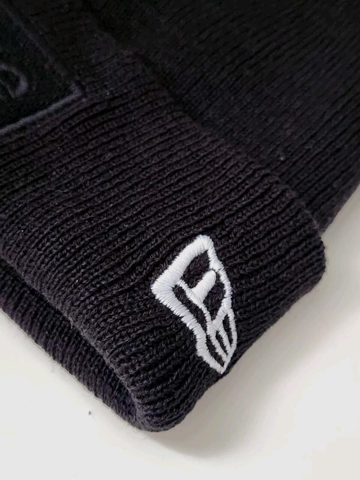 FW14 Supreme New Era Tonal Box Logo Black Beanie Sehr Seltene Mütze Vintage 2014
