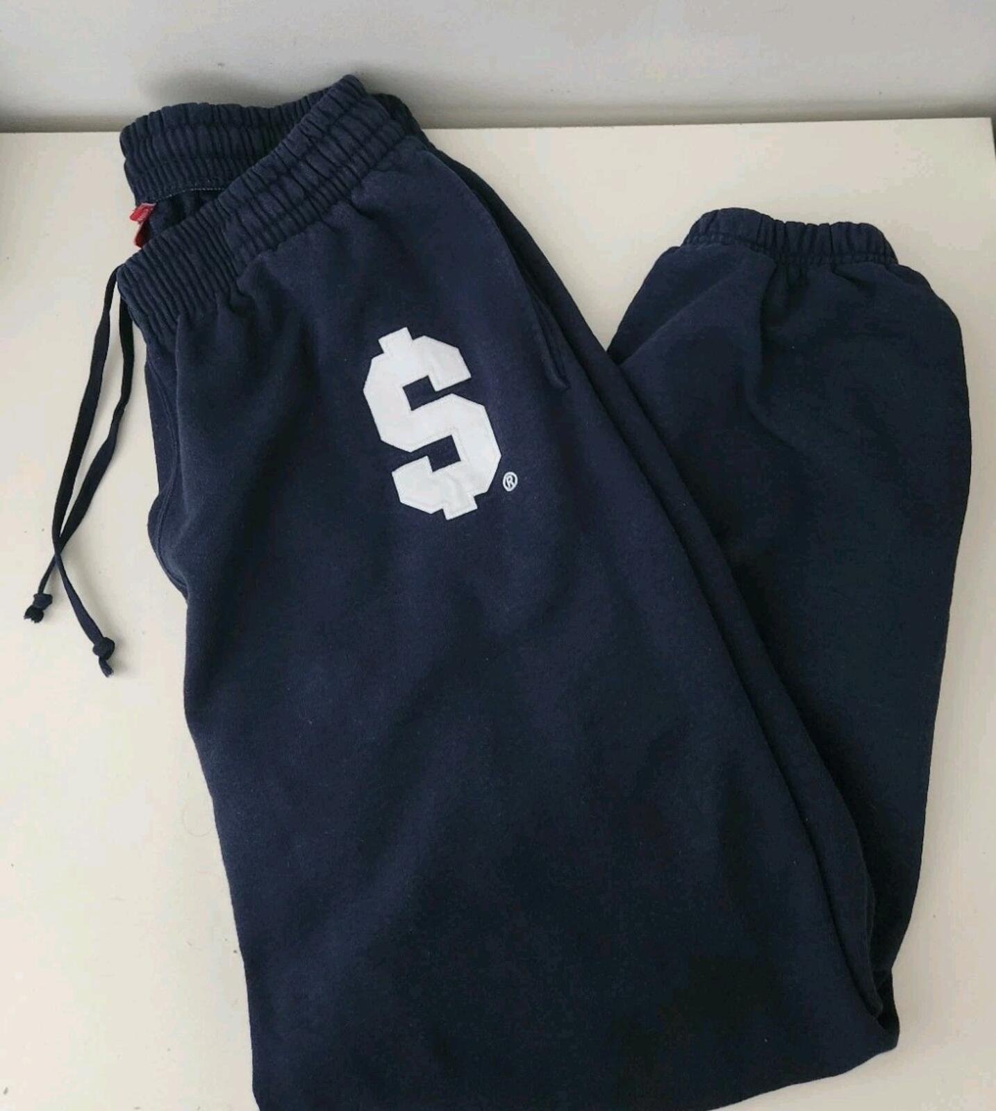 SS24 Supreme $ Sweatpant Navy pants M Medium Made In Canada Trousers Dollar