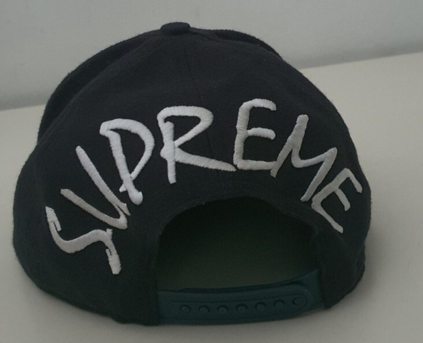 SS15 Supreme x Yankees x 47 brand navy 5-panel cap hat Rare Baseball