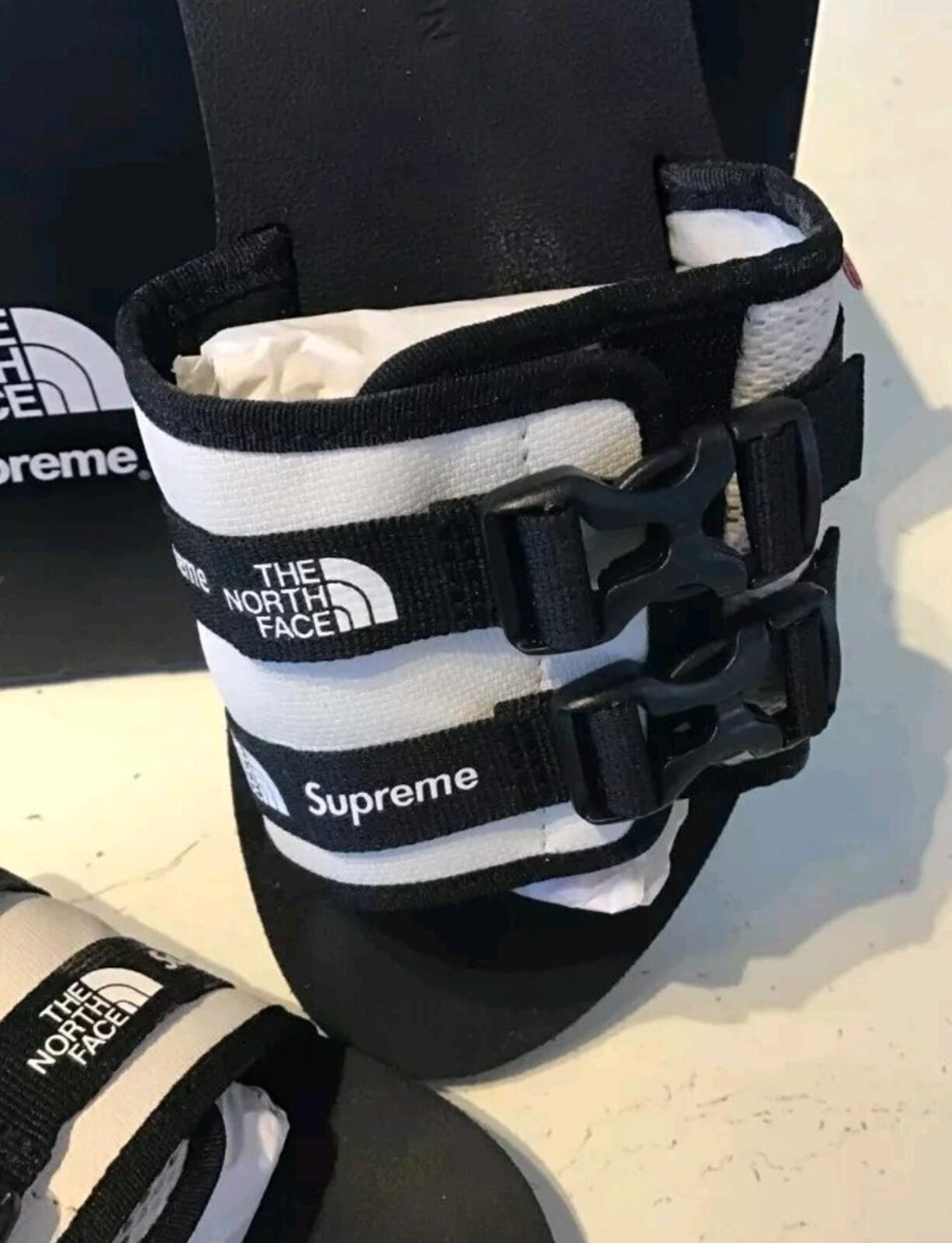 SS22 Supreme The North Face Trekking Sandal Slides Stone White UK 6 US 7 EU 39