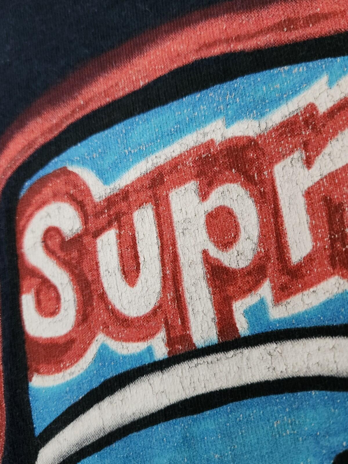 SS14 Supreme x Chucky "40 Deuce" T-Shirt Artwork von King Phade Marineblaues T-Shirt Vintage