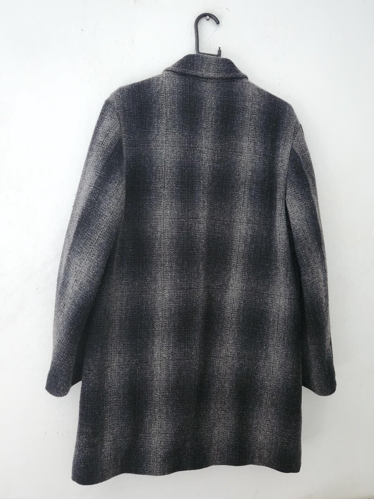 FW16 Supreme Shadow Plaid Woolrich Wool Overcoat Charcoal S Small Coat New