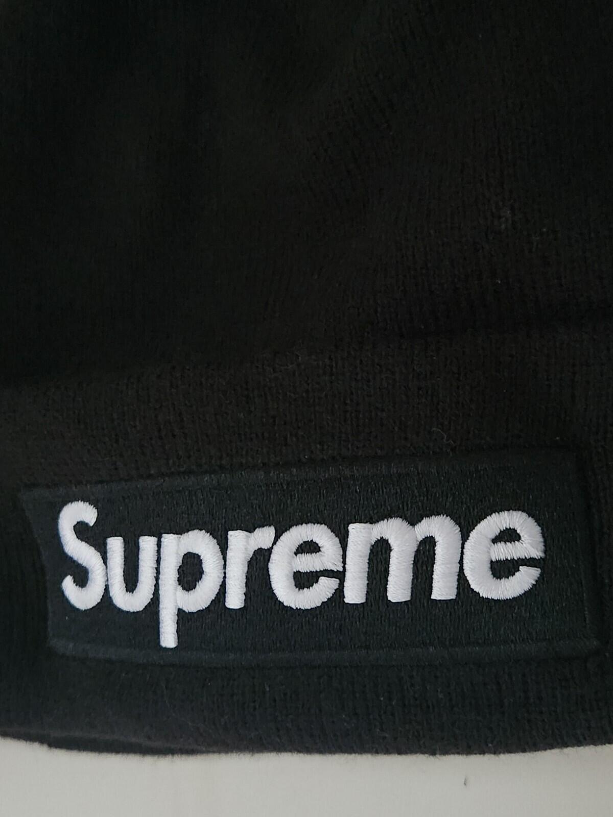 FW21 Supreme New Era box logo black beanie Hat