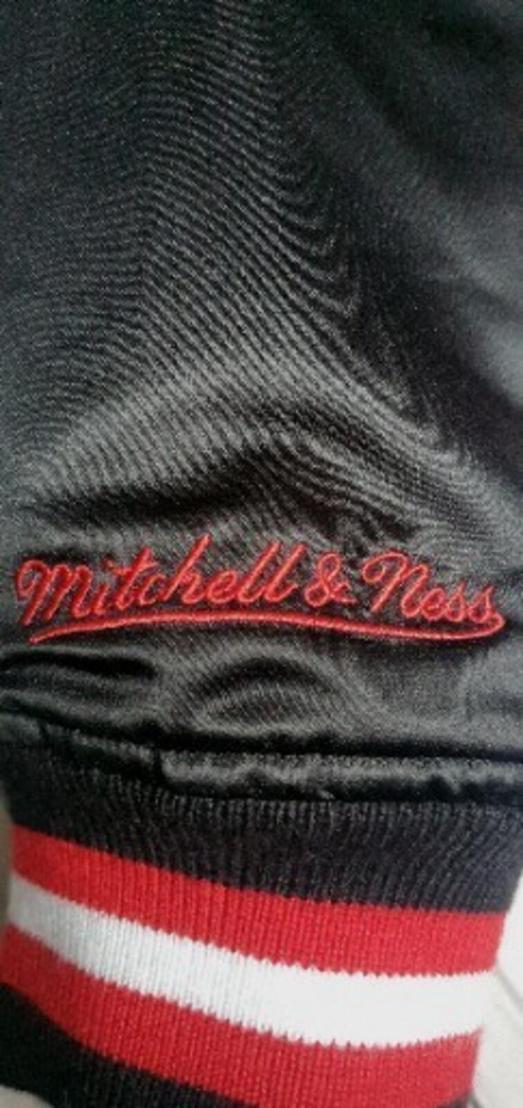 SS21 Supreme Mitchell & Ness varsity Satin jacket Black Size L large