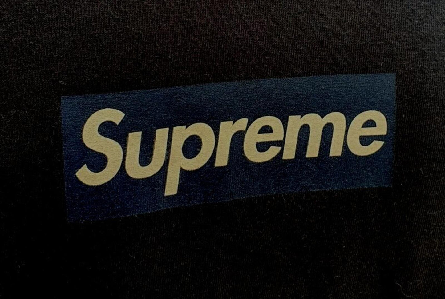 SS15 Supreme New York Yankees Box Logo Tee Navy Größe L