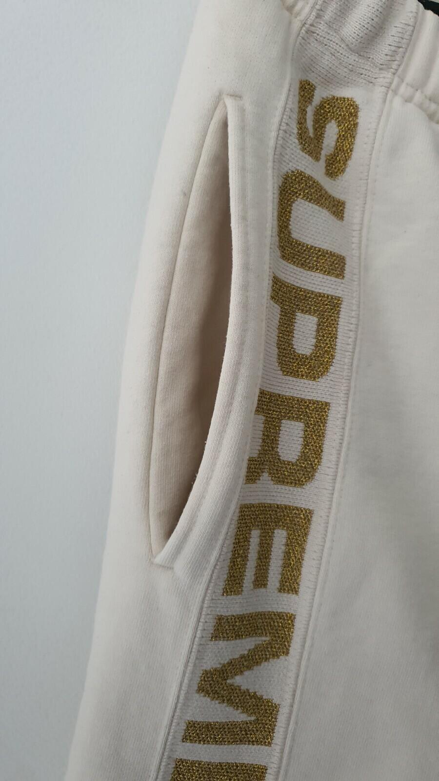SS20 Supreme Metallic Rib Sweatpant Natural Size S