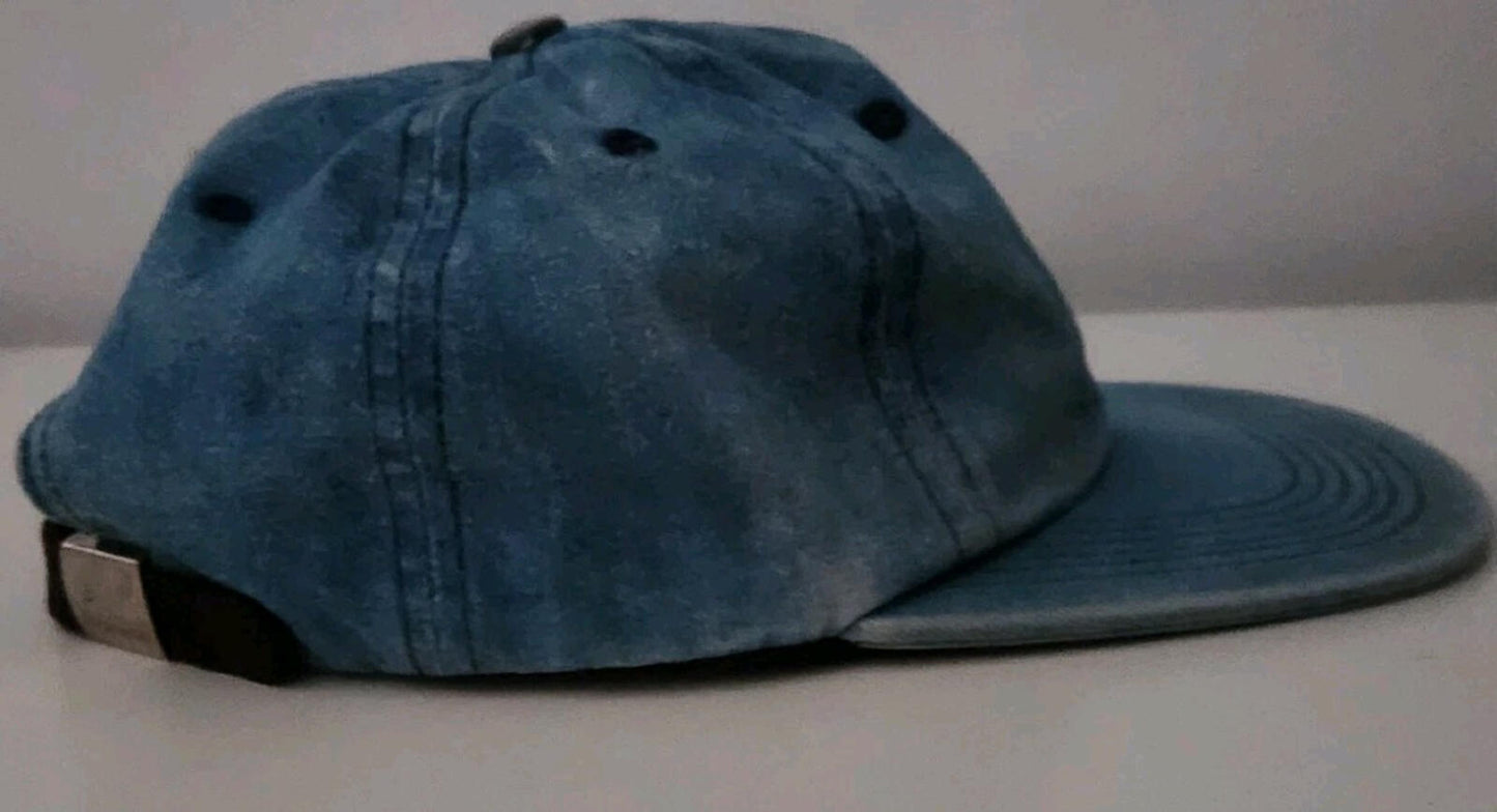 Gorra SS17 Supreme Washed Denim S Logo 6 Paneles Azul