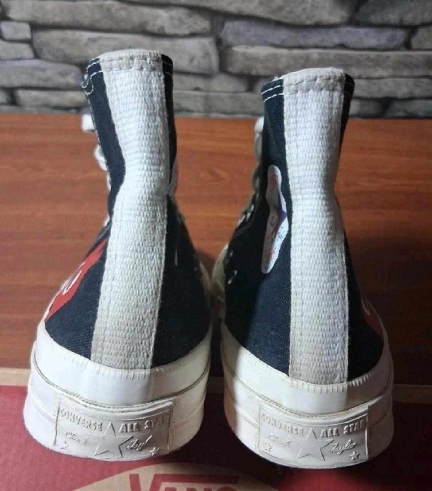 Comme des Garcons PLAY Converse Chuck Logo High Top Trainers £140 UK 5 EU 37.5
