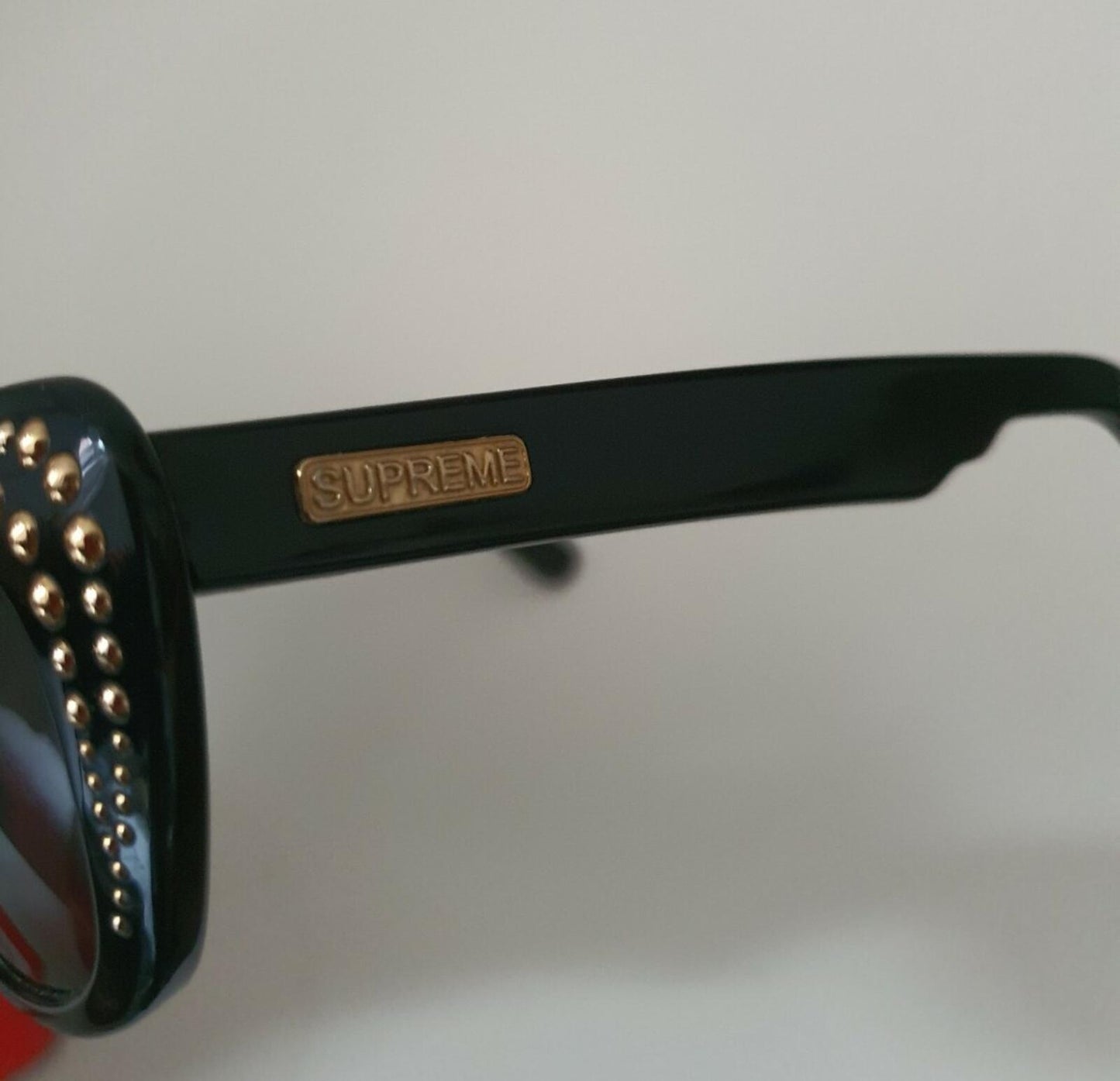 SS17 Supreme Comet Sonnenbrille UVP 168 £ Schwarz genietet made in Italy