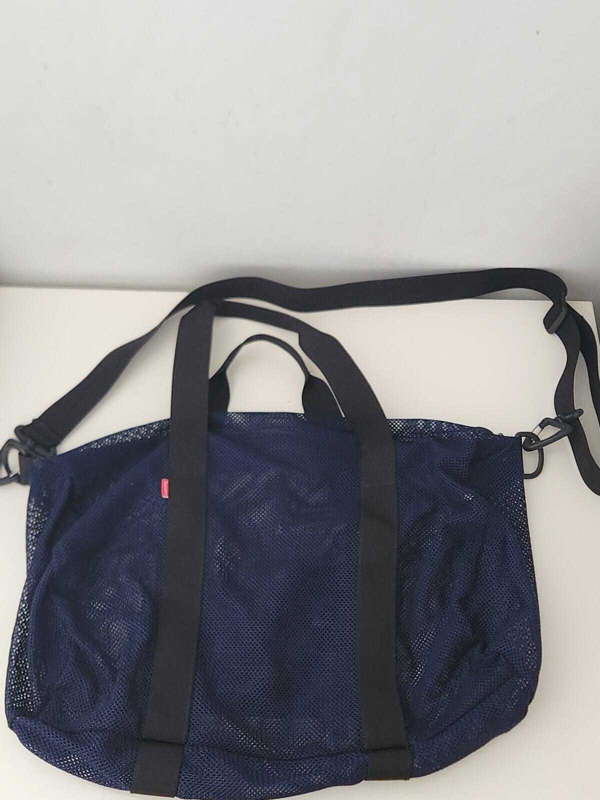 SS16 Supreme Navy Mesh Duffle Bag Navy