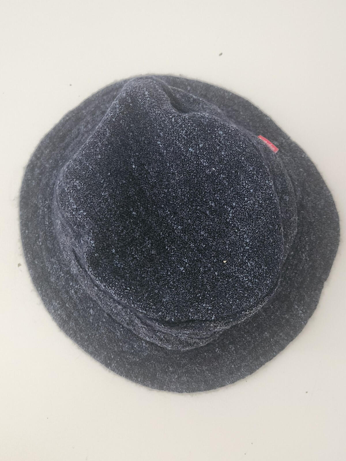 SS14 Supreme Loro Piana French Terry crusher Navy bucket hat Blue Vintage 2014