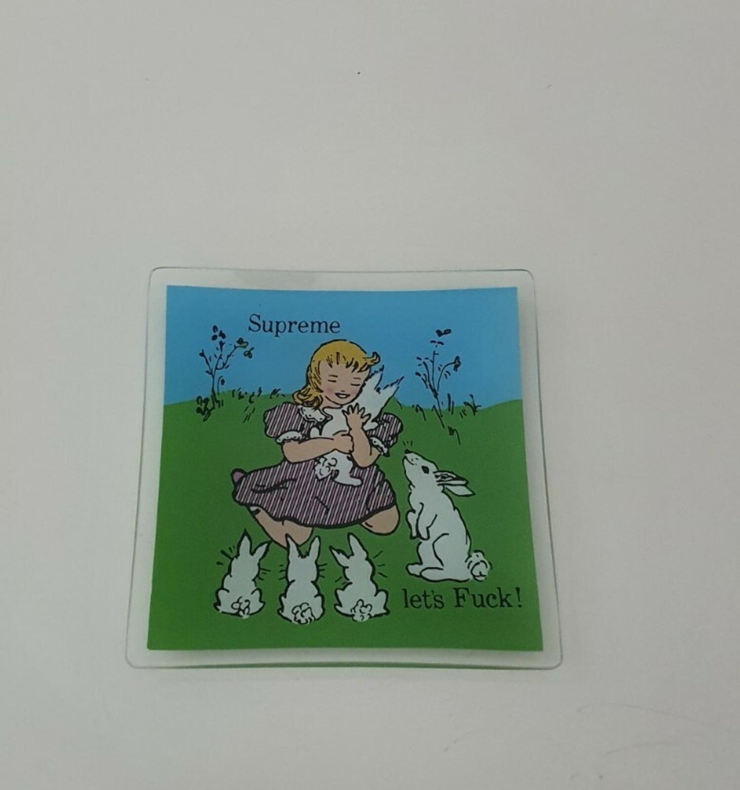 FW16 Supreme Let's F uck ashtray glass tray Accessory