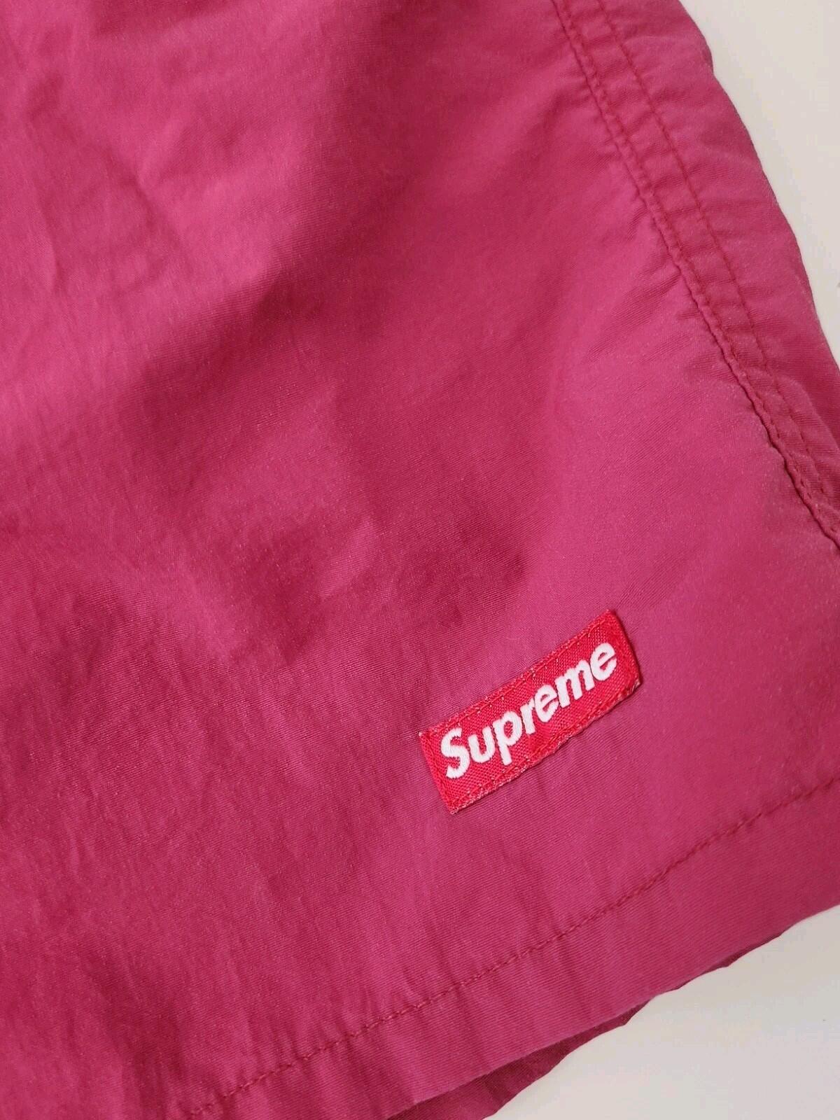 SS17 Supreme Nylon Water Short Size L Large Magenta Shorts Fuchsia Pink