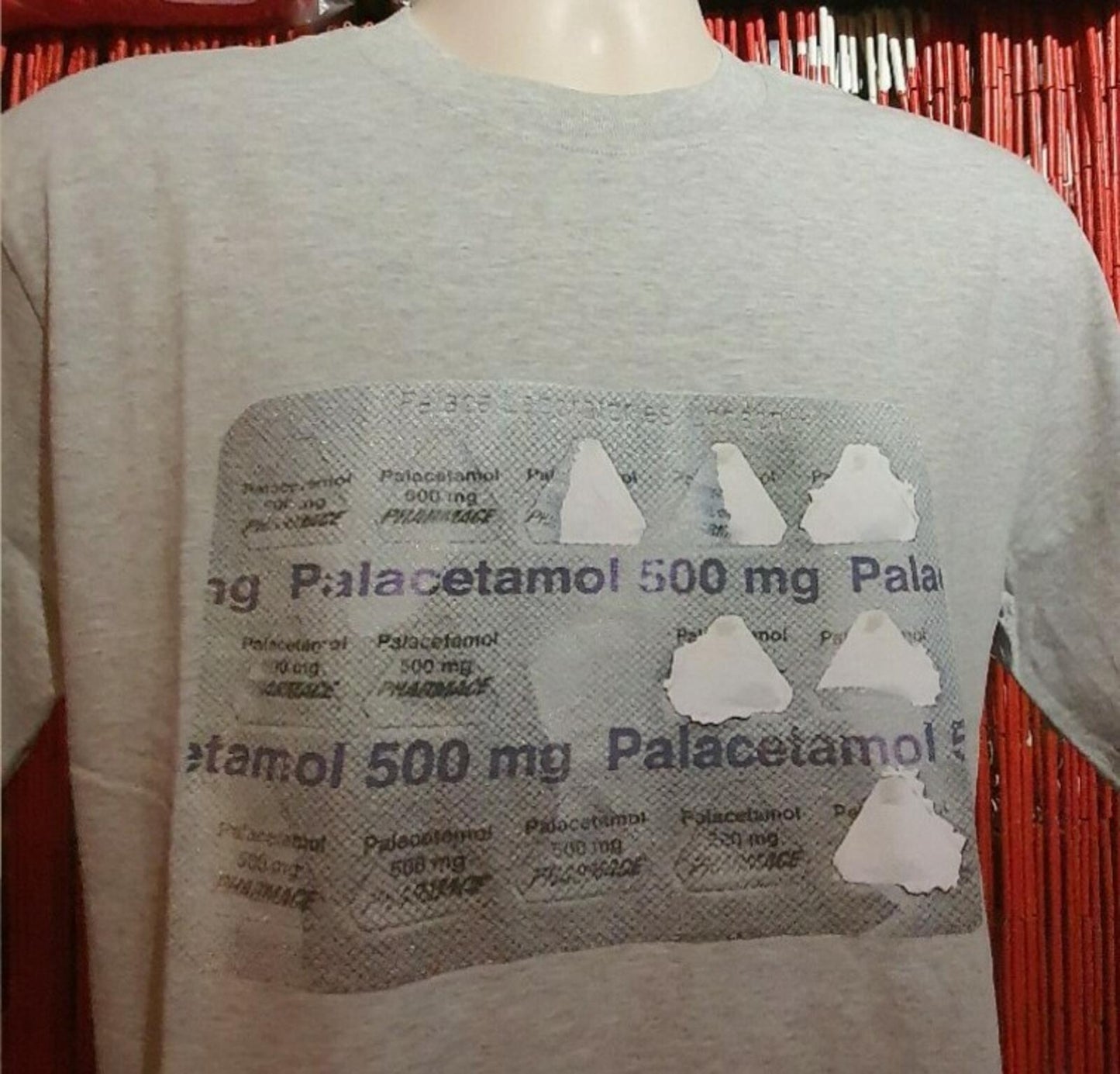 AW17 Palace Palacetamol tee size S grey T-shirt