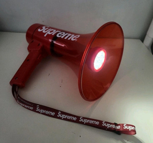 FW21 Supreme x Pyle Megáfono Impermeable Altavoz LED Accesorio Bocina de Mano