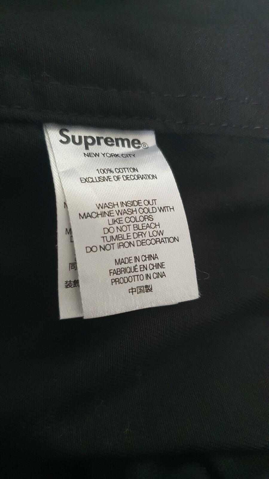 Camisa de trabajo Supreme Mary SS22 negra talla M Mediana