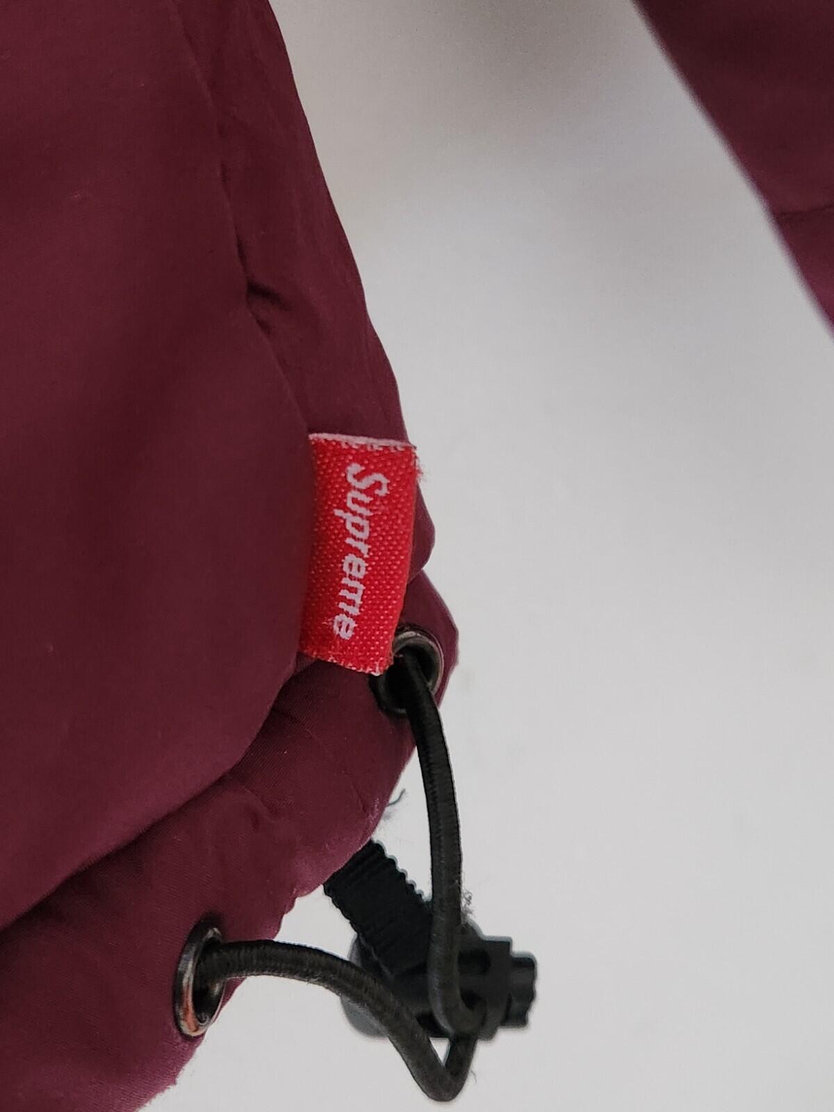 FW12 Supreme Reversible striped down jacket L Large puffer