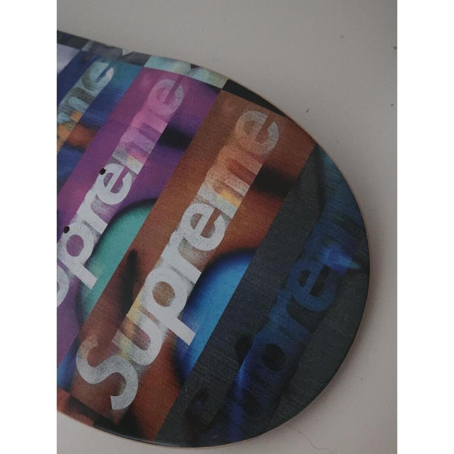 SS20 Supreme Distorted Logo Skateboard Skate Deck Size 8.5" x 32.25