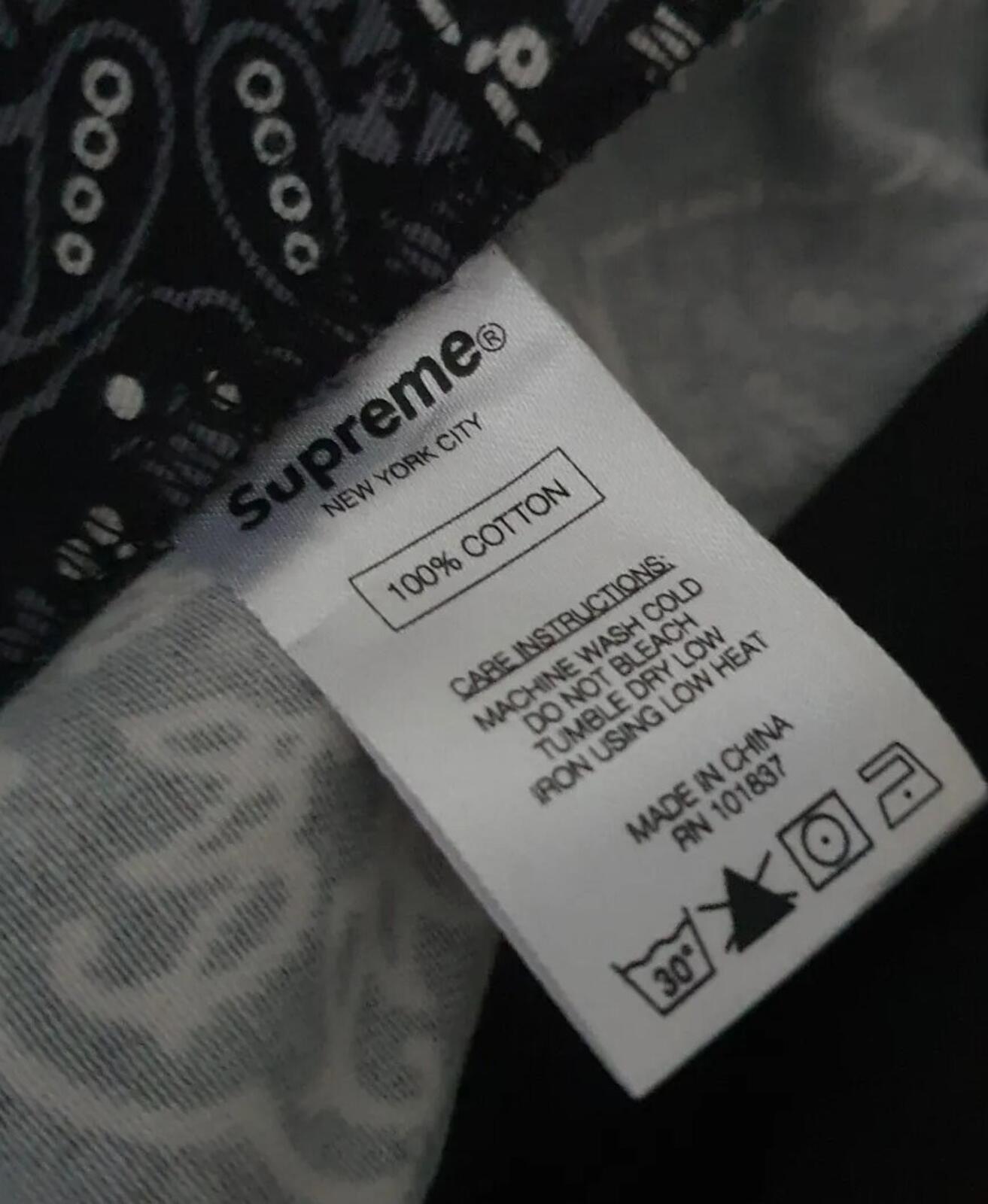 SS15 Supreme Bandana Belted short size S small shorts black