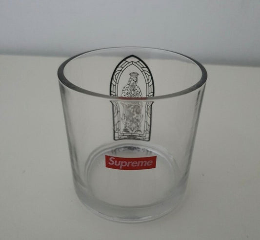 Vela de la Virgen María Koba de Supreme FW13 (solo el vaso) con logo de caja transparente. Accesorio raro
