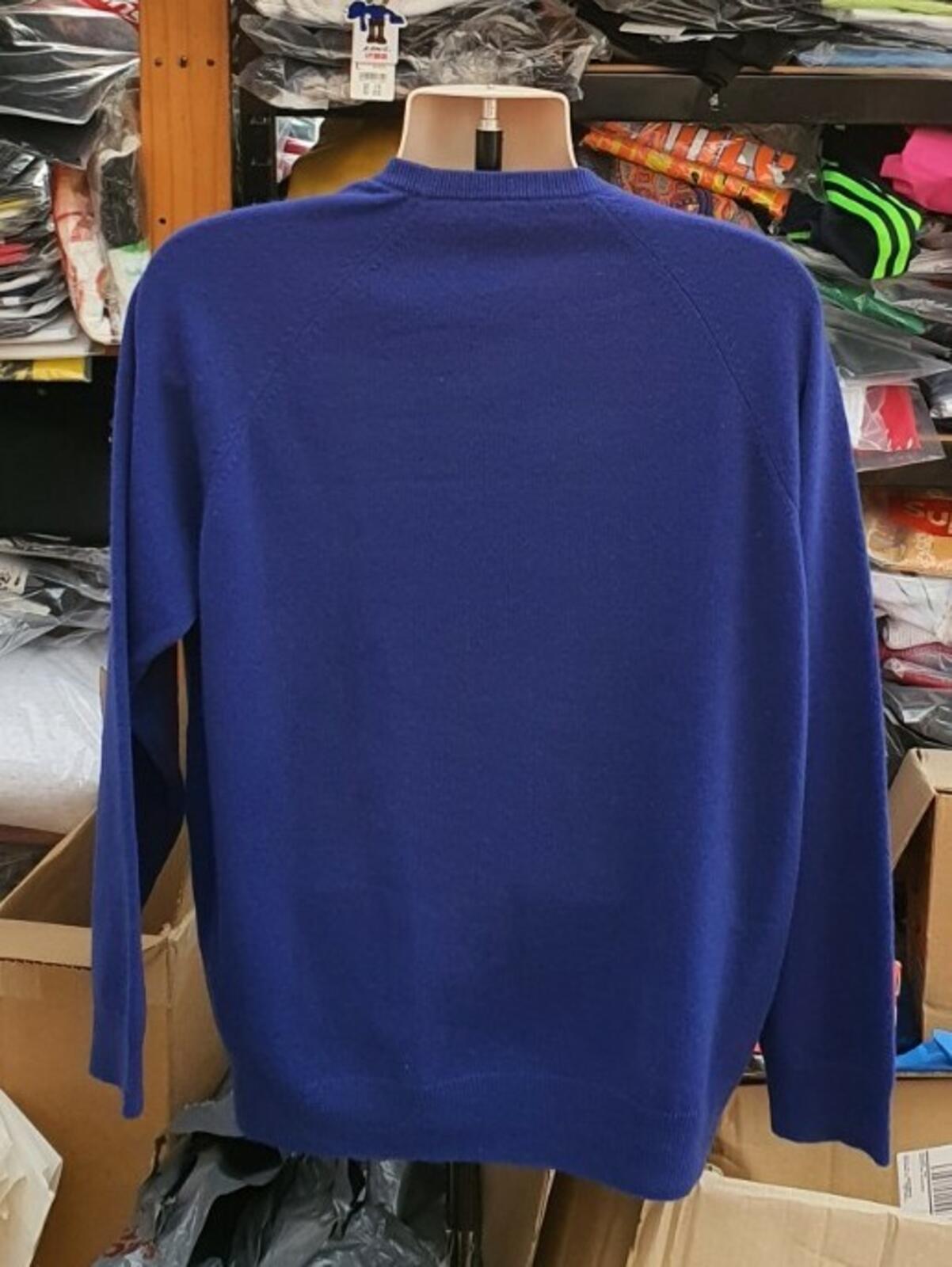 FW18 Supreme Cashmere RRP £228 dark royal Sweater size L large